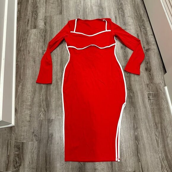 Red and White Dress - Picture 1 of 2